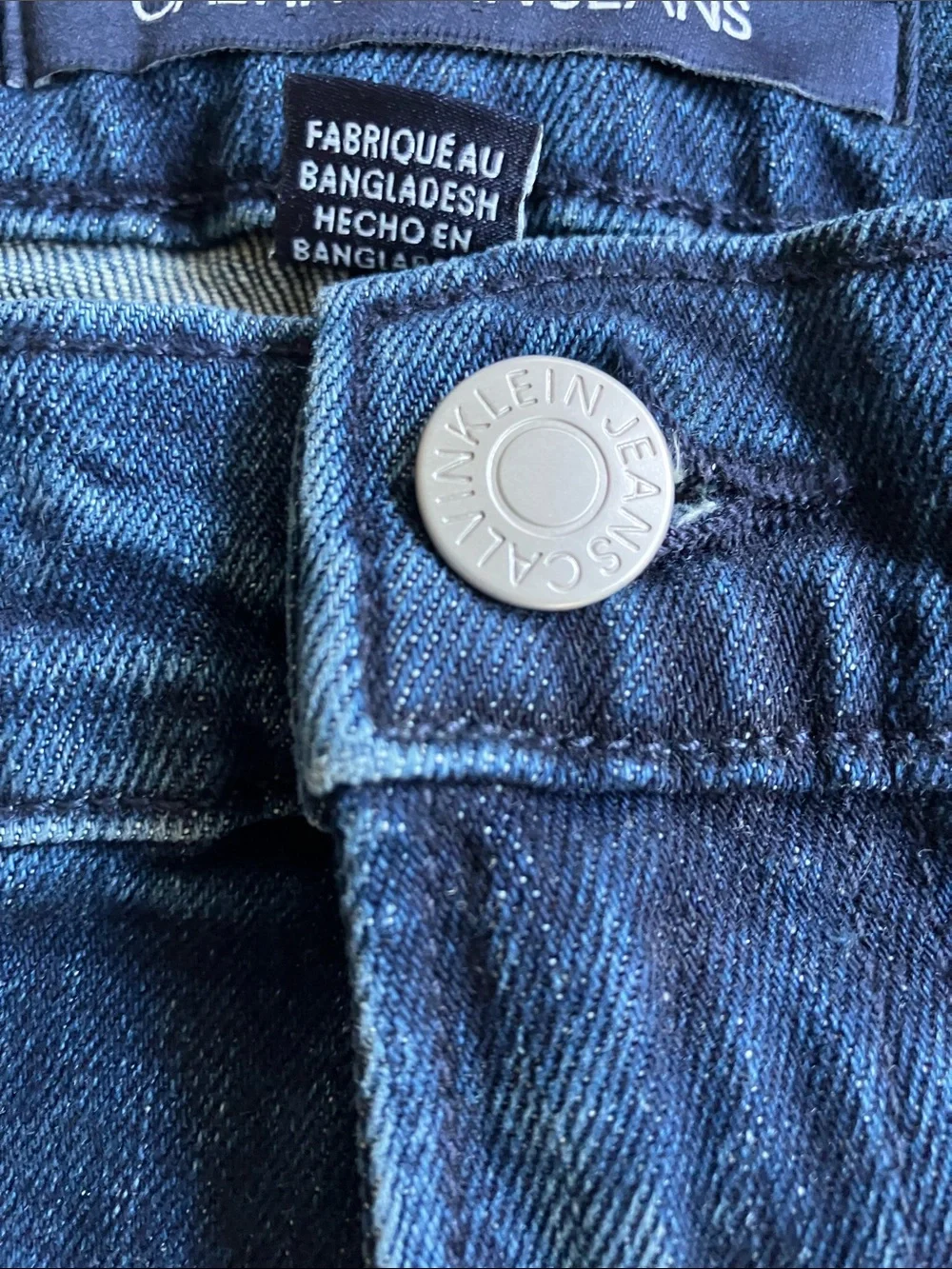 Calvin Klein Men's Deep Blue Straight Jeans